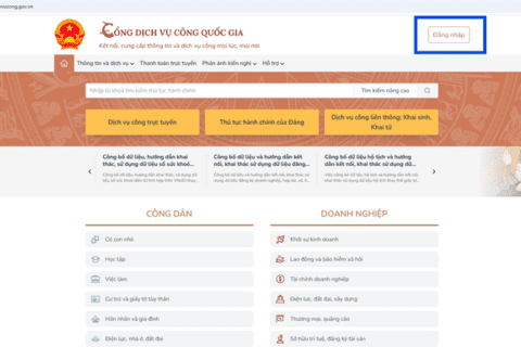HƯỚNG DẪN THỰC HIỆN THỦ TỤC CẤP GIẤY CHỨNG NHẬN KHUYẾT TẬT TRÊN CỔNG DỊCH VỤ CÔNG QUỐC GIA